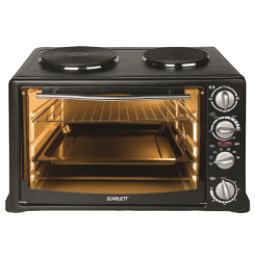 Black electric oven