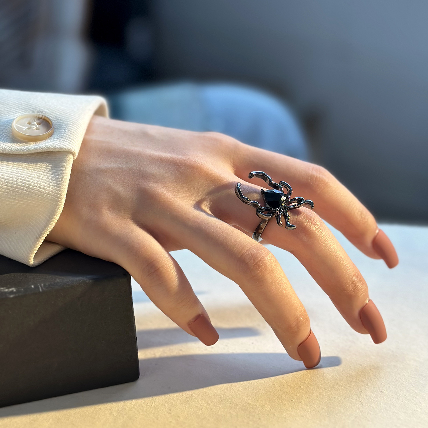Brand small design ring, halloween