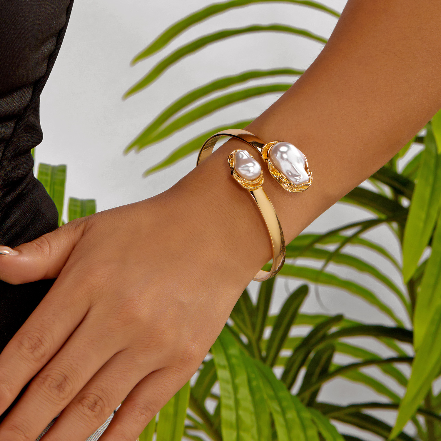 (Cross-border trading), retro golden bracelet, ring pearl, jewelry, European style