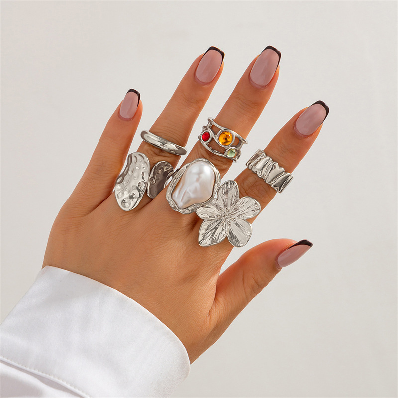 #2 Liquid Lava Flowers – Silver